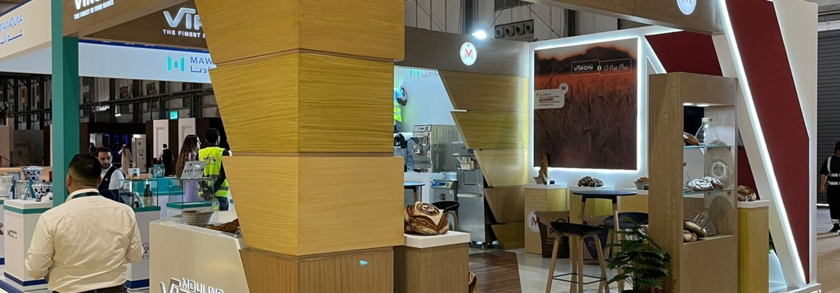 Stand Moulins Viron lors du salon Sirha Arabia 2025